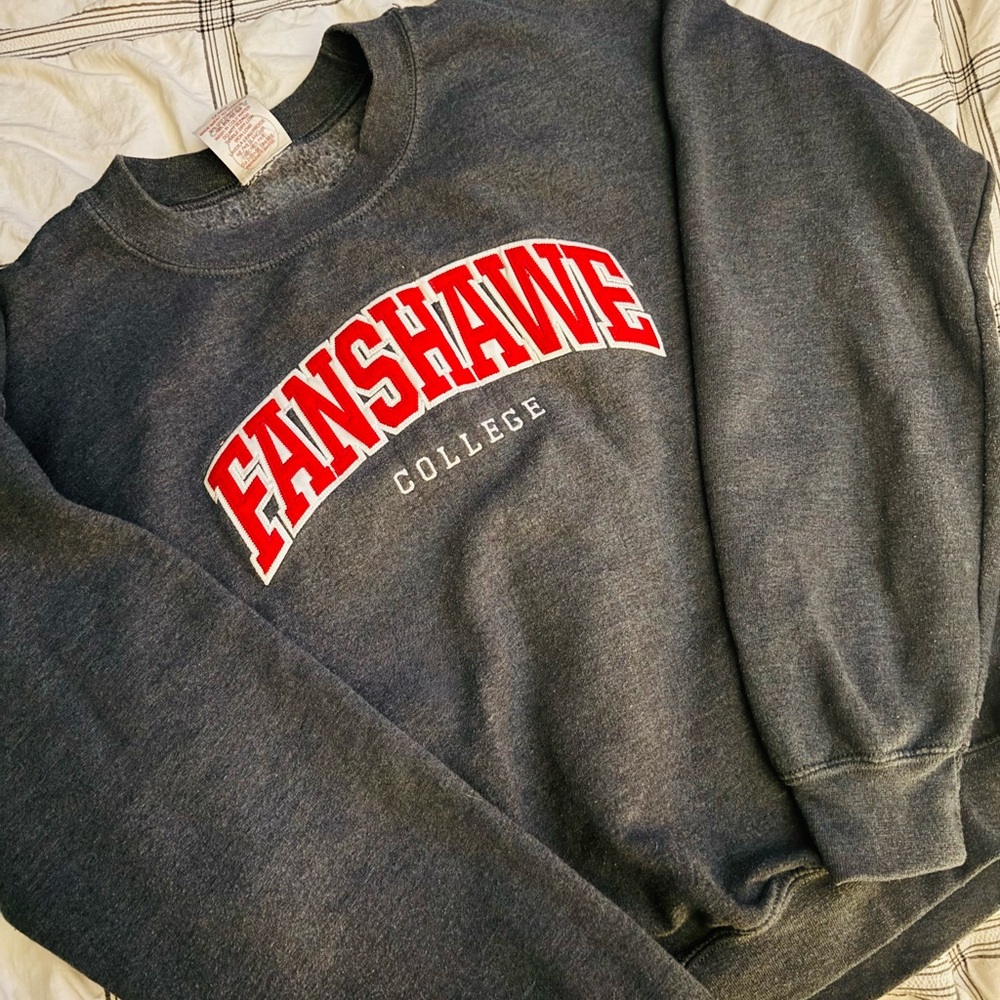 Classic Gray Sweatshirt with Bold PANSHINE Text